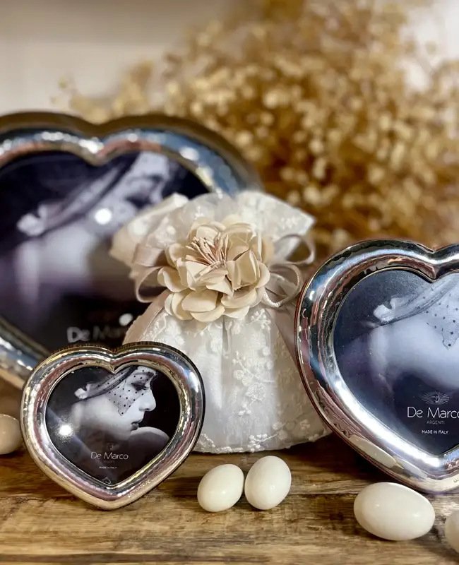 Portafoto cuore in argento