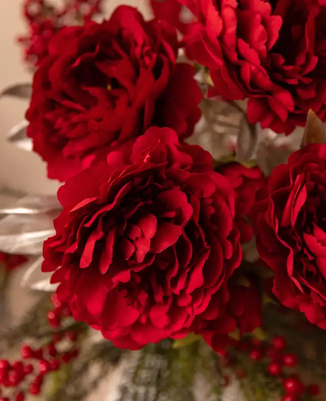 Fiori finti rossi