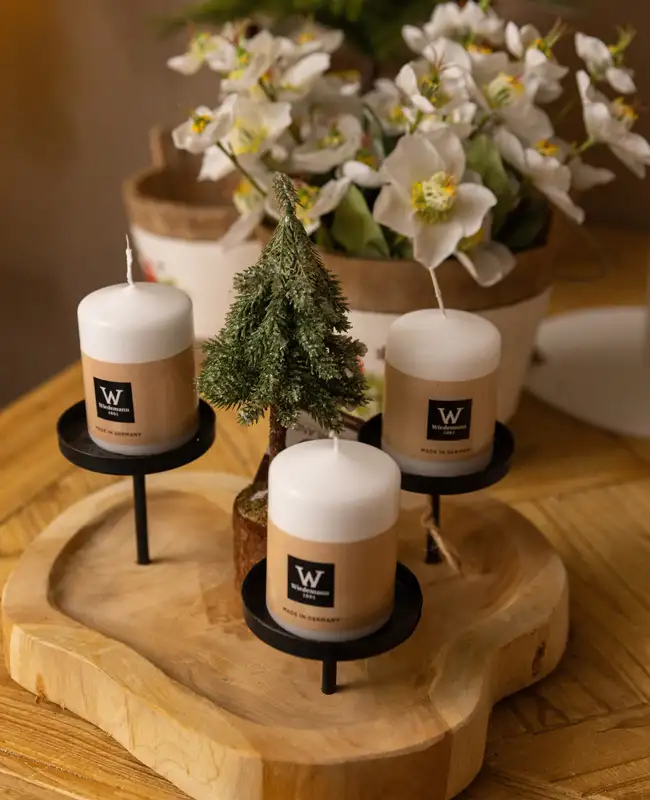 Portacandele in legno
