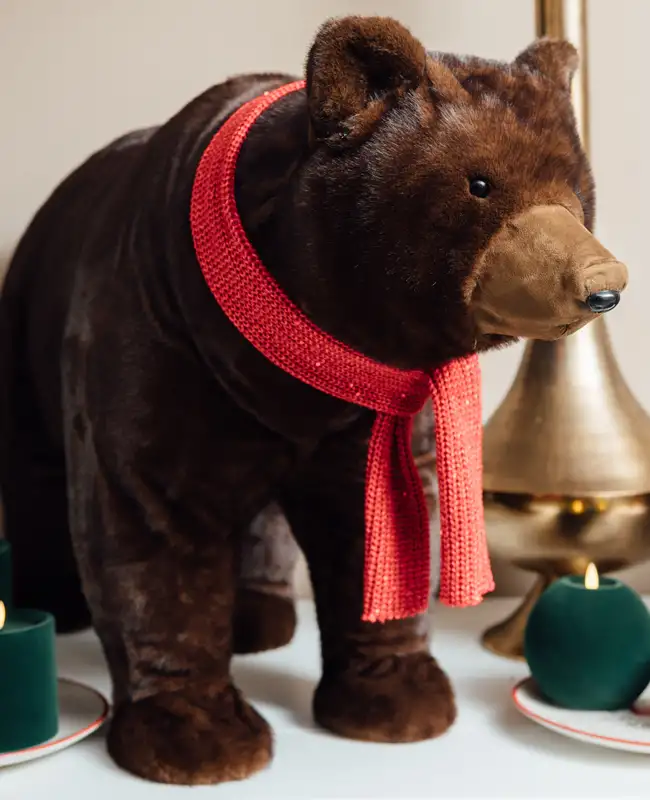 Orso decorativo effetto realistico