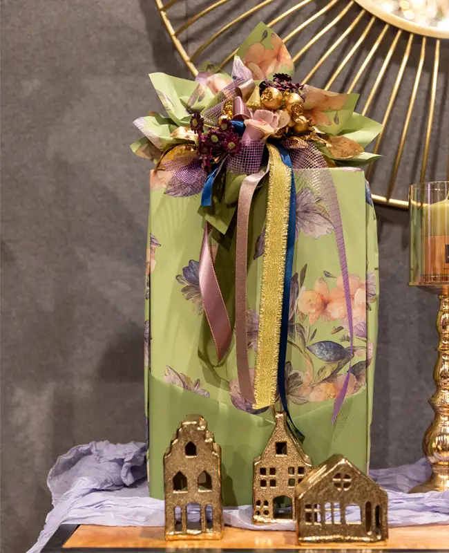 Confezioni natalizie verde pistacchio