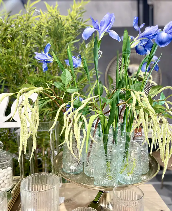 Fiori iris blu artificiali