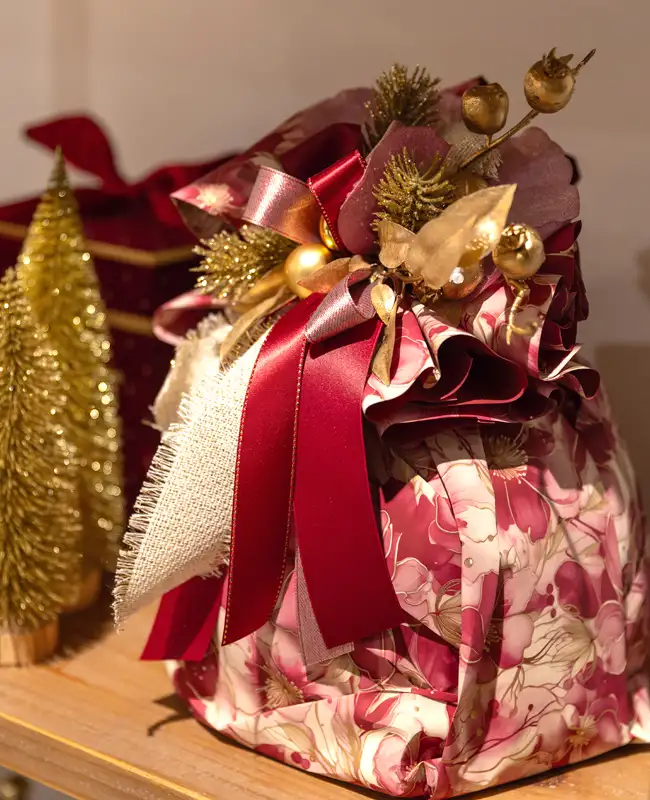 Confezioni natalizie rosa-lilla