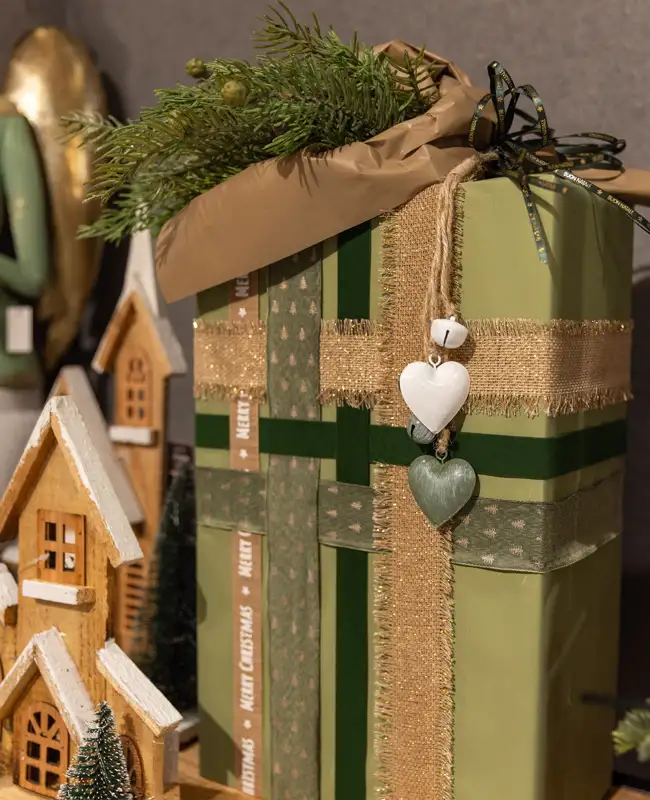 Confezioni natalizie verde pistacchio