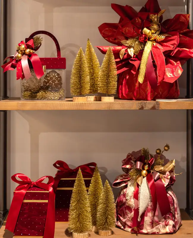 Confezioni natalizie rosse