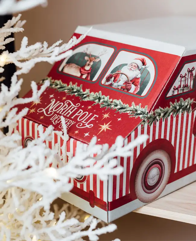 Scatola regalo a furgoncino