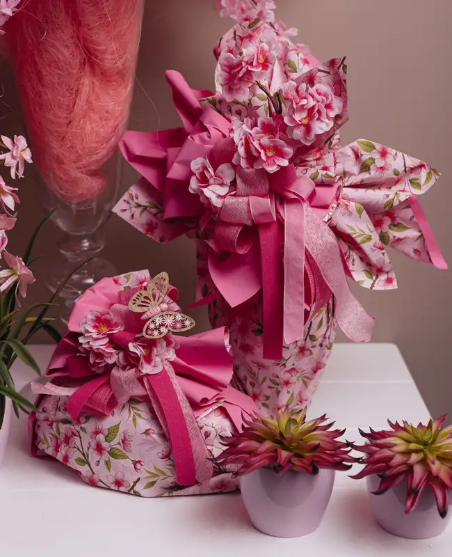 Confezioni pasquali rosa