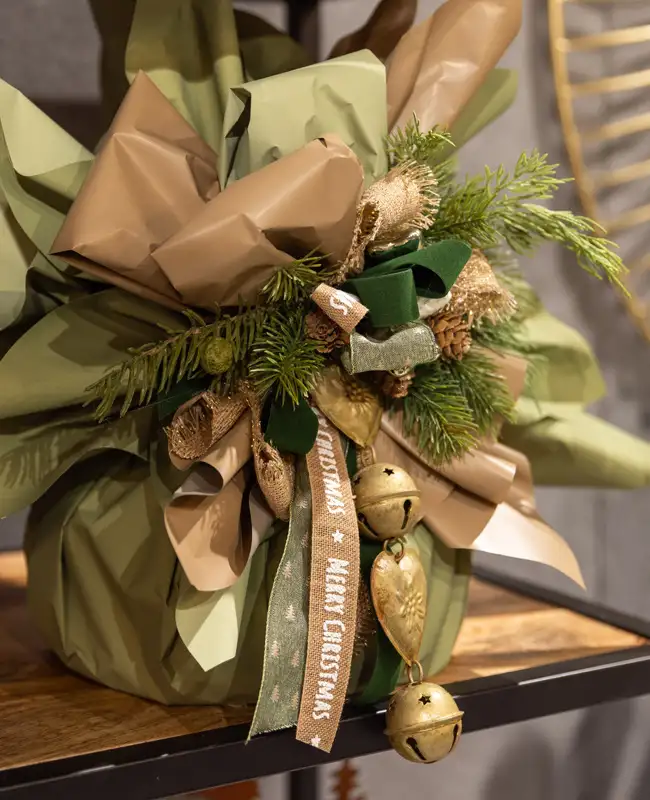 Confezioni natalizie verde pistacchio